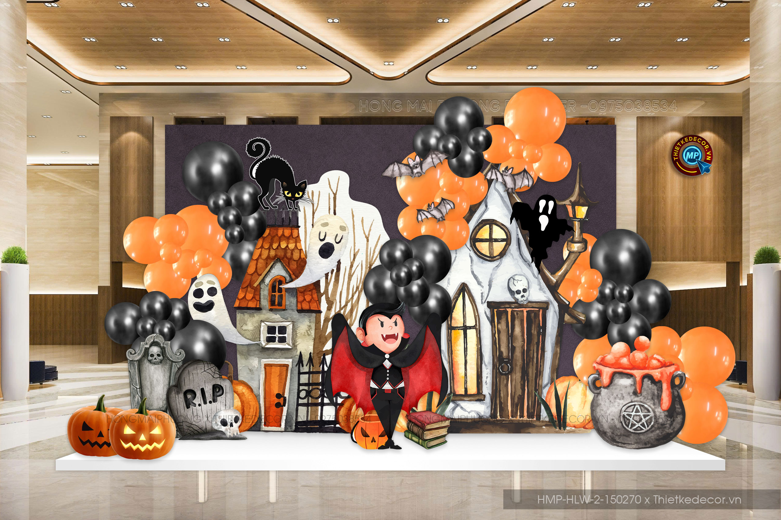 File thiết kế Halloween Trang trí chụp ảnh sự kiện Halloween cho Mail, Siêu Thị, Trường Học, Nhà hàng, quán cà phê